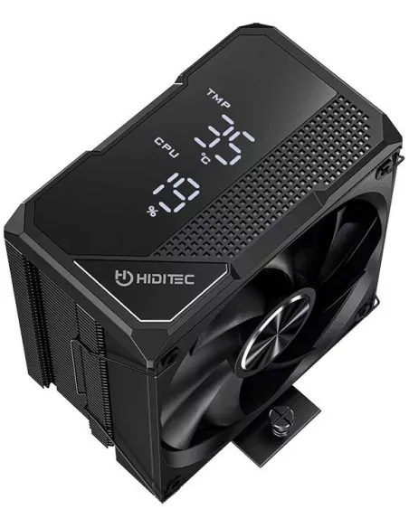 Hiditec DC20 PRO Negro: disipador CPU PWM con pantalla RGB