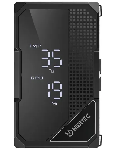 Hiditec DC20 PRO Negro: disipador CPU PWM con pantalla RGB