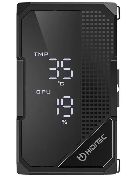 Hiditec DC20 PRO Negro: disipador CPU PWM con pantalla RGB