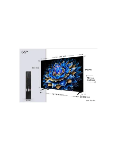 TCL 65T69C QLED 65" 4K: Google TV, HDR y eARC HDMI