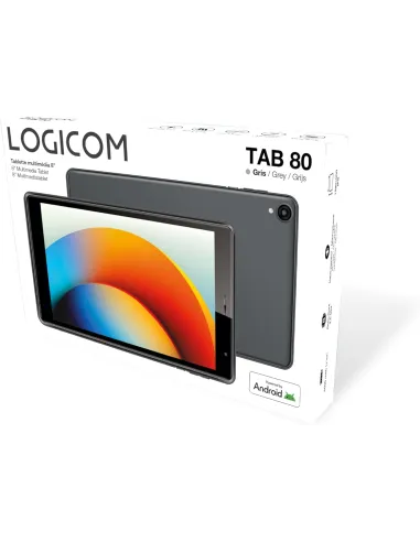 Tablet con Android 15 Logicom TAB 80 8" 4GB/64GB Negro