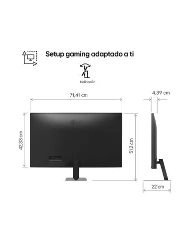 Monitor 4K 32" LG UltraFine Smart 32U701SB-B USB-C 65W