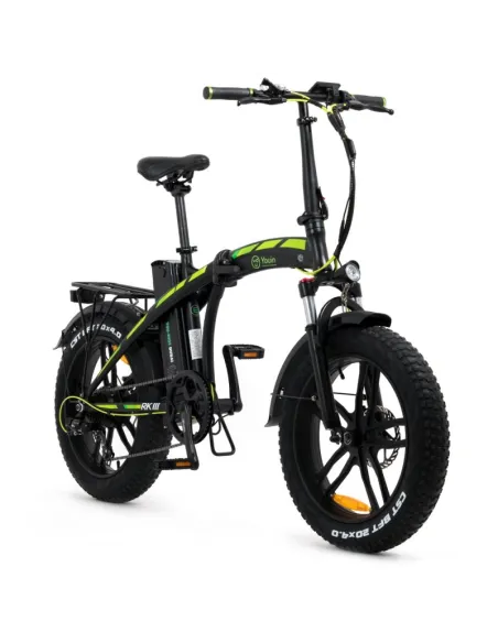 YOUIN Bicicleta Electrica Dubai Negra Plegable