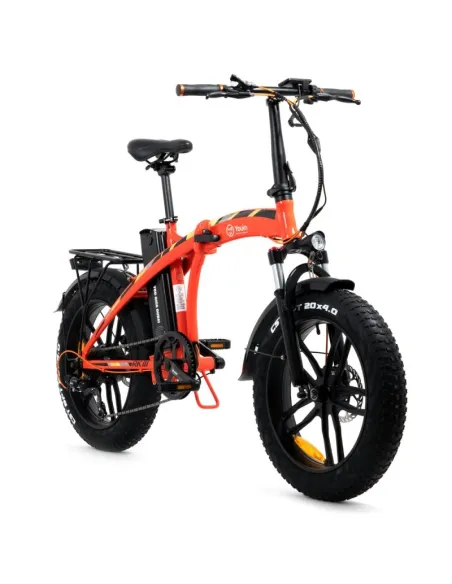 YOUIN Bicicleta Electrica Dubai Naranja Plegable