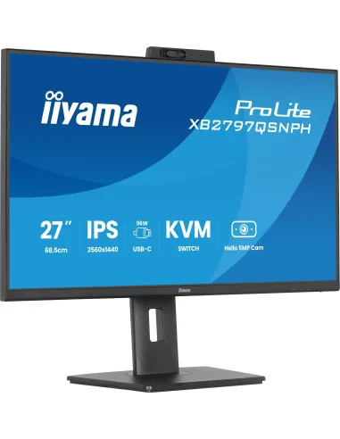 Iiyama XB2797QSNPH-B1 monitor QHD USB-C 96W KVM de oficina