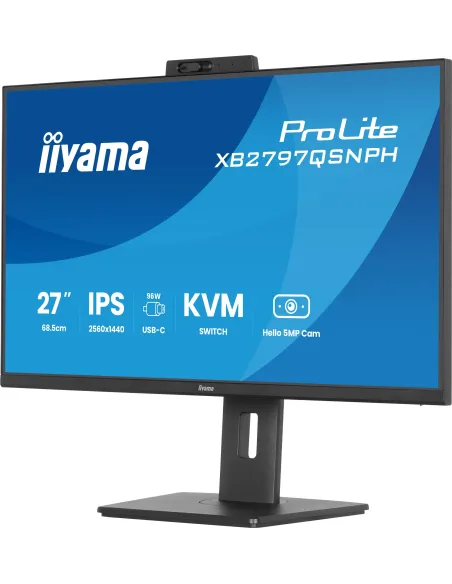 Iiyama XB2797QSNPH-B1 monitor QHD USB-C 96W KVM de oficina