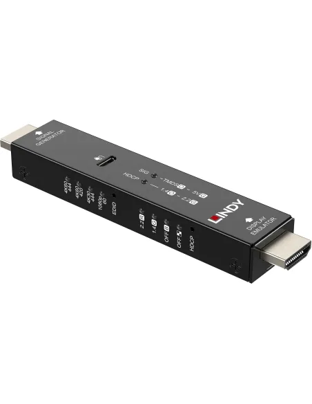 Lindy 32683 Generador de Señal HDMI 4K60 Negro Metal