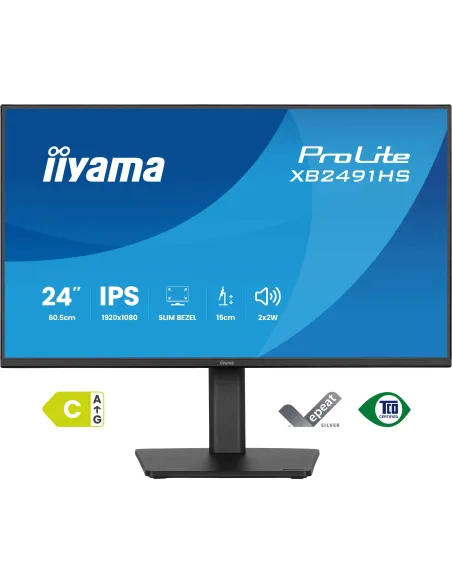 Iiyama ProLite XB2491HS-B1 24" FullHD 120Hz IPS Altura Altavoces Sin Marcos