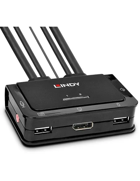 Lindy 42344 Switch KVM DisplayPort 4K 60 Hz