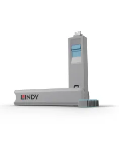 Lindy 40465 Bloqueador de Puerto USB-C con llave Azul-1408067