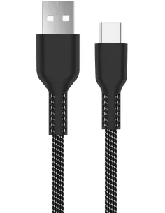 Ewent EC1134 Cable USB-C a USB-A 1 m 60 W Negro Blanco-1403109