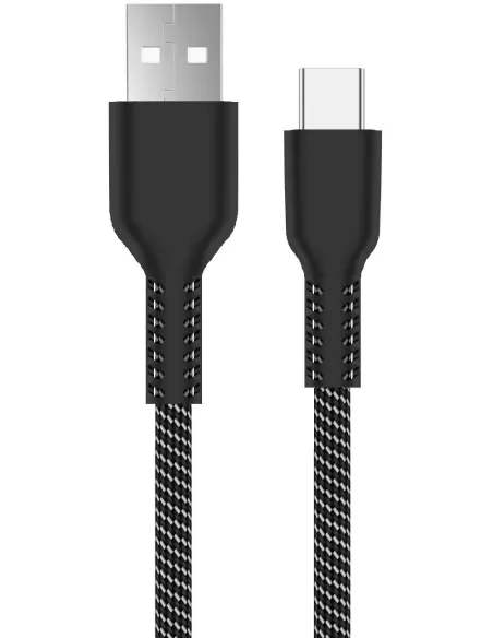 Ewent EC1134 Cable USB-C a USB-A 1 m 60 W Negro Blanco