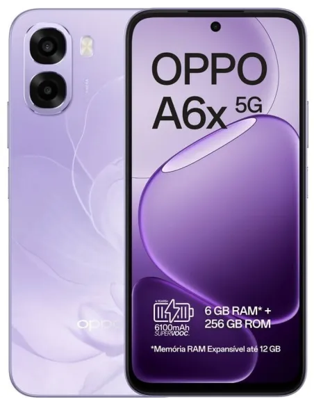 OPPO A6x 5G 4GB 128GB Violeta (Black Purple) Dual SIM