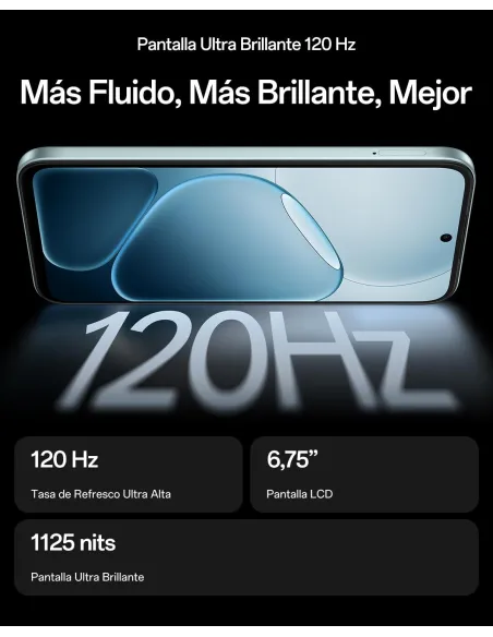 Smartphone OPPO A6x 5G 4GB 128GB Azul 6100 mAh, 120Hz HD+