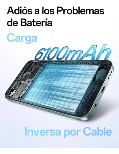 Smartphone OPPO A6x 5G 4GB 128GB Azul 6100 mAh, 120Hz HD+