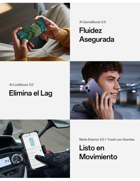 Smartphone OPPO A6x 5G 4GB 128GB Azul 6100 mAh, 120Hz HD+