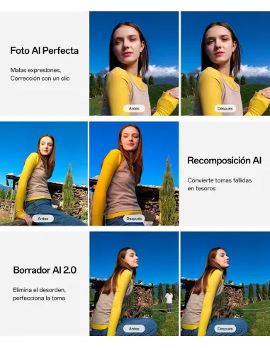 Smartphone OPPO A6x 5G 4GB 128GB Azul 6100 mAh, 120Hz HD+