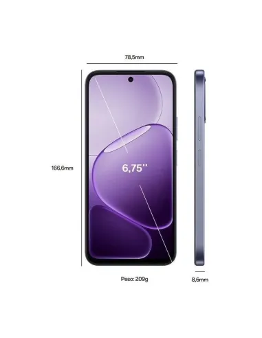 Smartphone OPPO A6x 5G 6GB 256GB Violet Purple 120Hz HD+