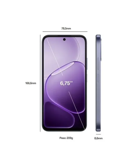 Smartphone OPPO A6x 5G 6GB 256GB Violet Purple 120Hz HD+