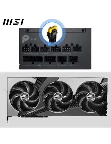 MSI PRO A850PL PCIE5 850W Platinum ATX 3.1 modular
