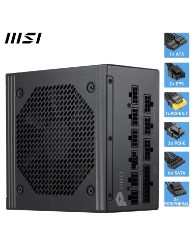 MSI PRO A850PL PCIE5 850W Platinum ATX 3.1 modular