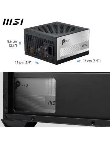 MSI PRO A850PL PCIE5 850W Platinum ATX 3.1 modular