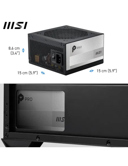 MSI PRO A850PL PCIE5 850W Platinum ATX 3.1 modular