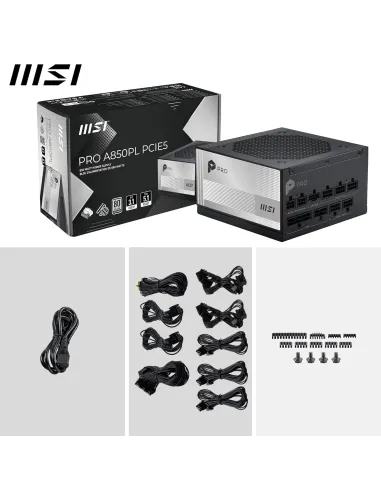 MSI PRO A850PL PCIE5 850W Platinum ATX 3.1 modular
