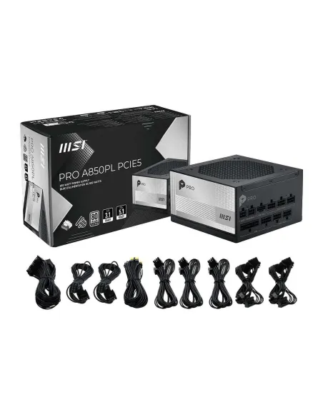 MSI PRO A850PL PCIE5 850W Platinum ATX 3.1 modular