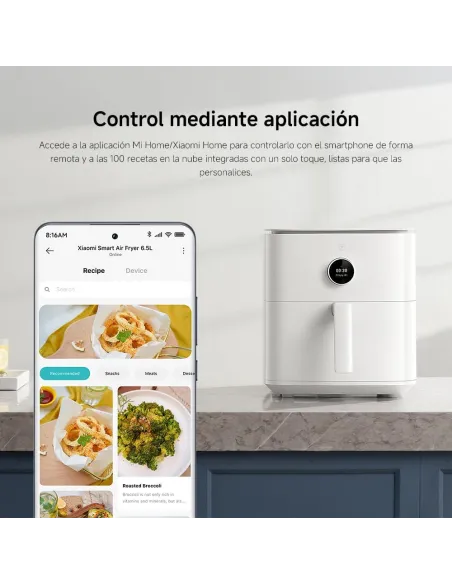 Xiaomi Smart Air Fryer 6,5L: Wi-Fi 1800W y app móvil