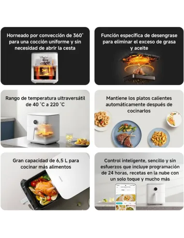 Xiaomi Smart Air Fryer 6,5L: Wi-Fi 1800W y app móvil