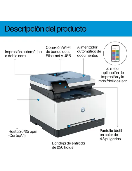 HP Color LaserJet Pro 3302sdw impresora láser color A4 Wi-Fi