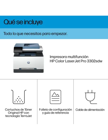 HP Color LaserJet Pro 3302sdw impresora láser color A4 Wi-Fi