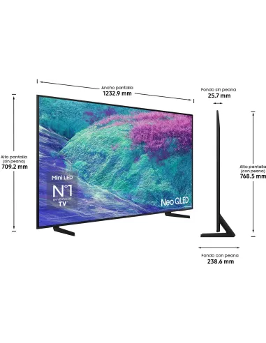 Televisor Samsung Neo QLED TQ55QN1EFAUXXC 4K 144 Hz y Tizen