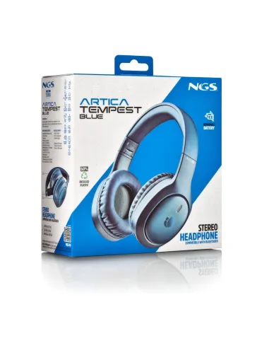 NGS Artica Tempest Blue: auriculares Bluetooth multipunto