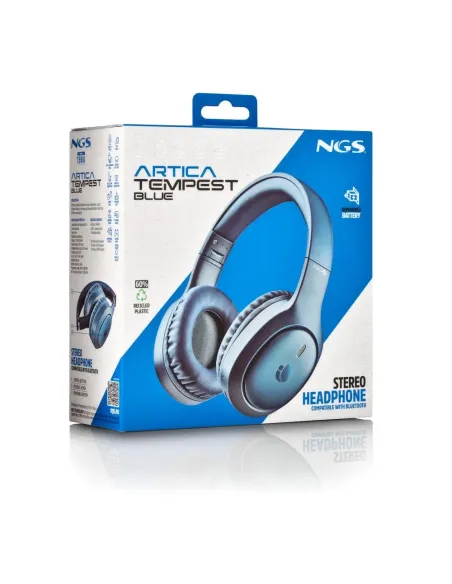 NGS Artica Tempest Blue: auriculares Bluetooth multipunto