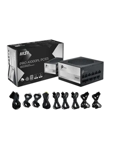Fuente de Alimentación ATX 3.1 MSI PRO A1000PL PCIE5 1000W