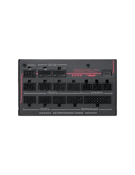 MSI MPG Ai1300TS PCIE5 fuente ATX 3.1 1300W GPU modular