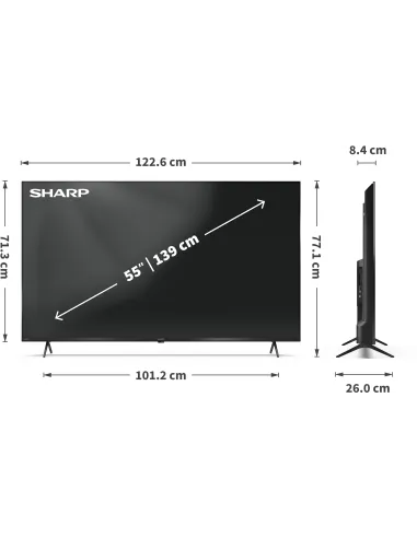 Sharp 55HP5265E televisor QLED 55 4K Google TV eARC