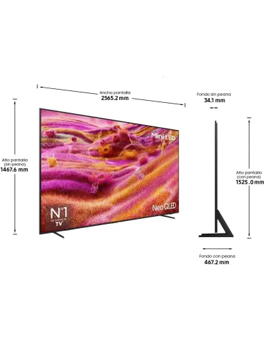 Televisor Samsung TQ115QN90F Neo QLED Mini LED 4K 120 Hz Tizen