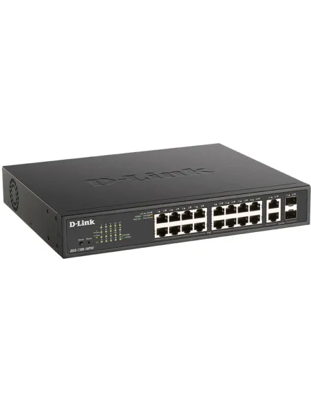 D-Link DGS-1100-18PV2 switch PoE+ 16 puertos L2 130W