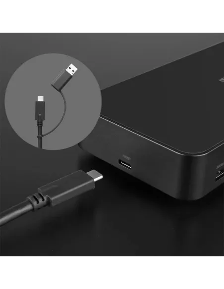 Dock USB-C/USB-A Lindy 43366 triple monitor 4K