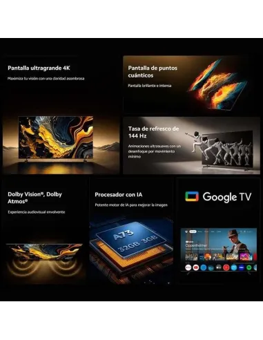 Televisor Xiaomi TV Max 2025 100" QLED 4K 144 Hz Google TV