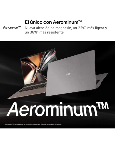 Portátil LG Gram Pro IA 16Z90U-K.AUB5BN con Wi-Fi 7 ligero