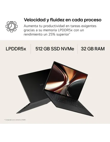 Portátil LG Gram Pro IA 16Z90U-K.AUB5BN con Wi-Fi 7 ligero