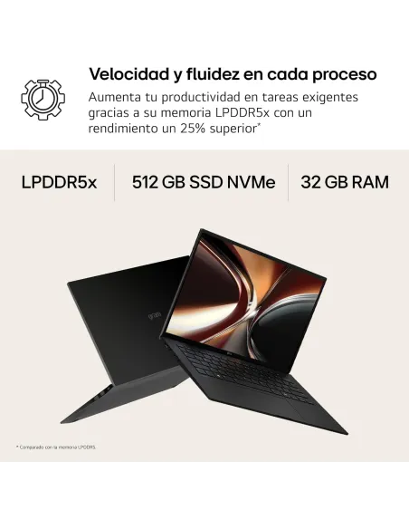 Portátil LG Gram Pro IA 16Z90U-K.AUB5BN con Wi-Fi 7 ligero