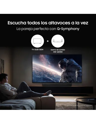 Televisión OLED Samsung TV 77" OLED S83H 4K 120 Hz Tizen