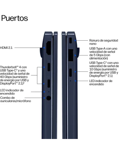Portátil HP EliteBook X G1a 14 AI DE6Z1ET OLED con W11 Pro