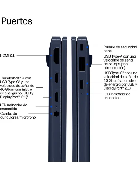 Portátil HP EliteBook X G1a 14 AI DE6Z1ET OLED con W11 Pro