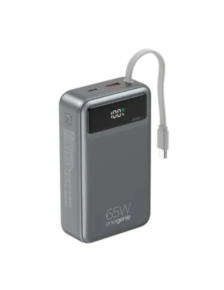 Gembird PB20-PD65-LCD-01 Powerbank 65 W de 20000 mAh USB-C y USB-A
